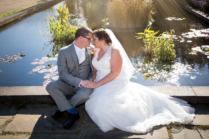 Pittsburgh wedding portraits at Phipps Conservatory
