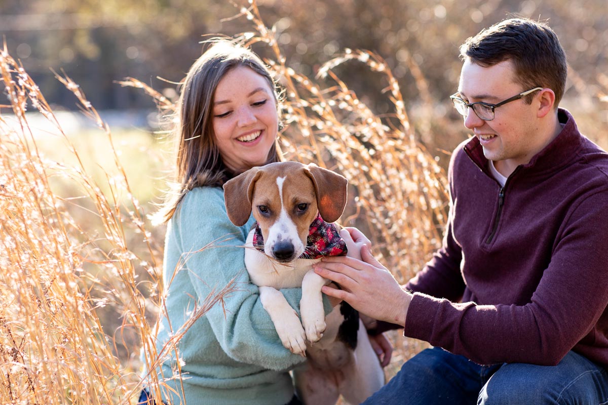 pet and family portrait