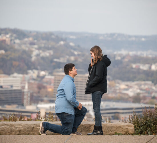 Surprise marriage proposal photographer